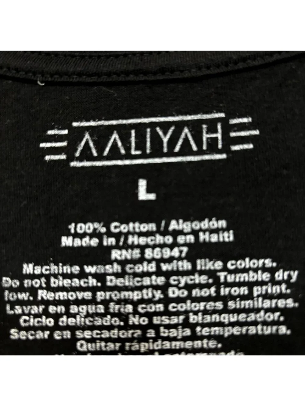 Aaliyah Age Aint Nothing but a Number New Jack Swing Tee L